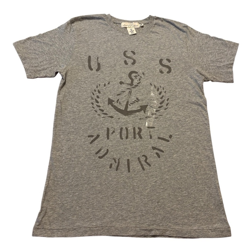 H&M Gray Nautical Graphic Tee